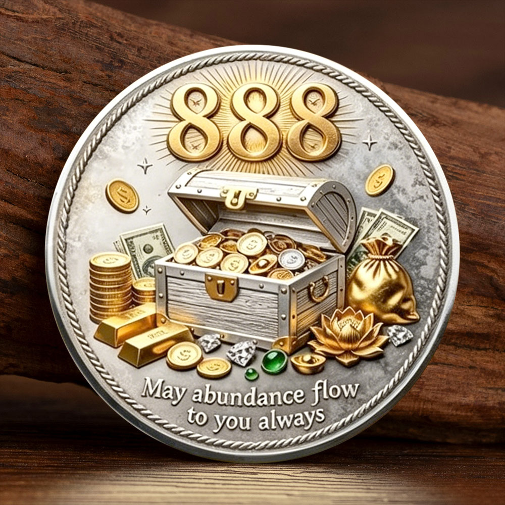 Token Coin Mechanism - 2D 금은 도금 888 엔젤 넘버