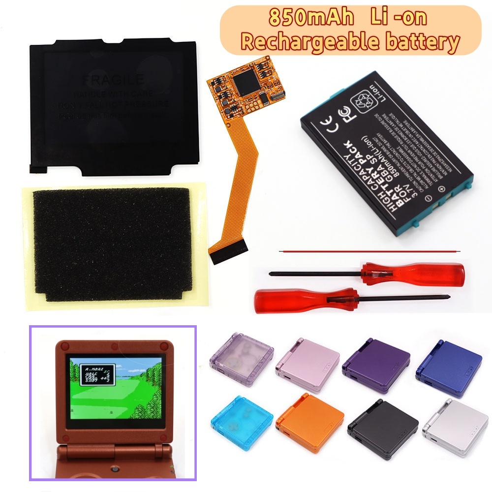 Lcd Screen Arcade - GBA SP 3.7V 배터리 팩 V2