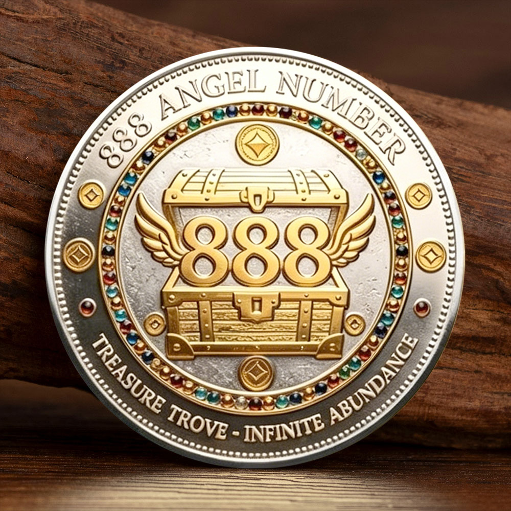 2D 금은 도금 888 엔젤 넘버 풍요의 동전 보물창고 - Token Coin Mechanism 리뷰 및 가격
