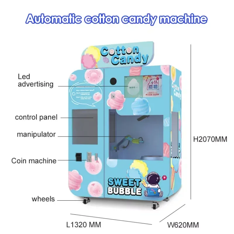 맞춤형 어린이용 솜사탕 기계, 소형 미니 로봇 솜사탕  - Commercial Vending Machine 리뷰 및 가격