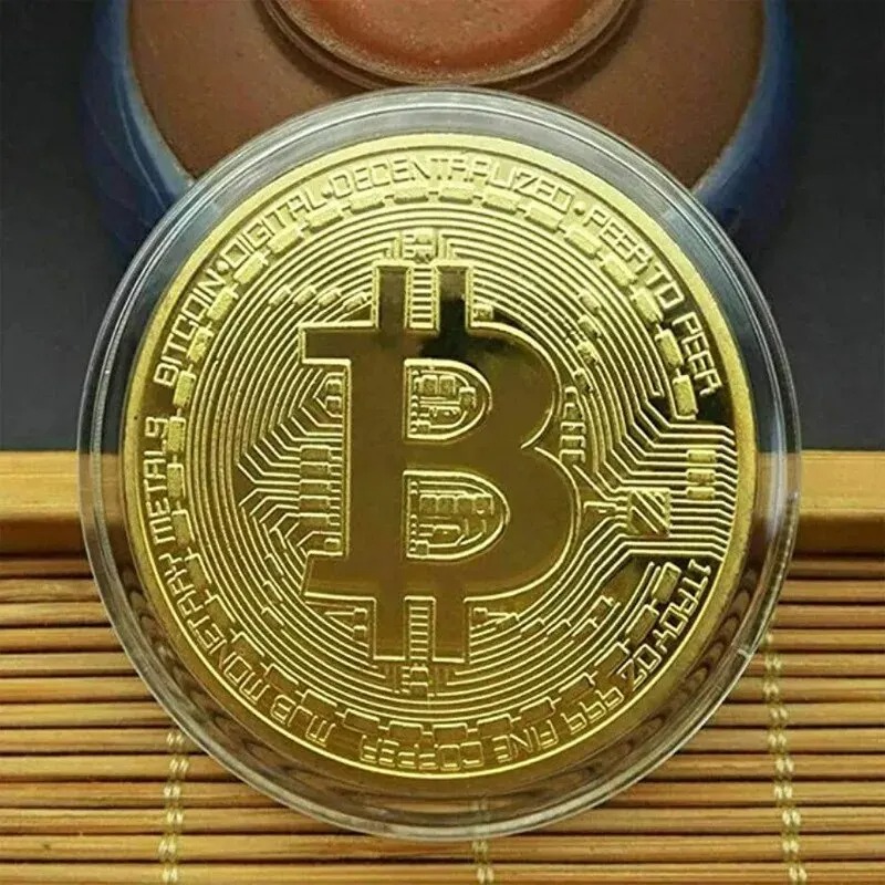 60-2PCS 골드 도금 Bitcoin 동전 소장 미술 - Arcade Game Coin 리뷰 및 가격