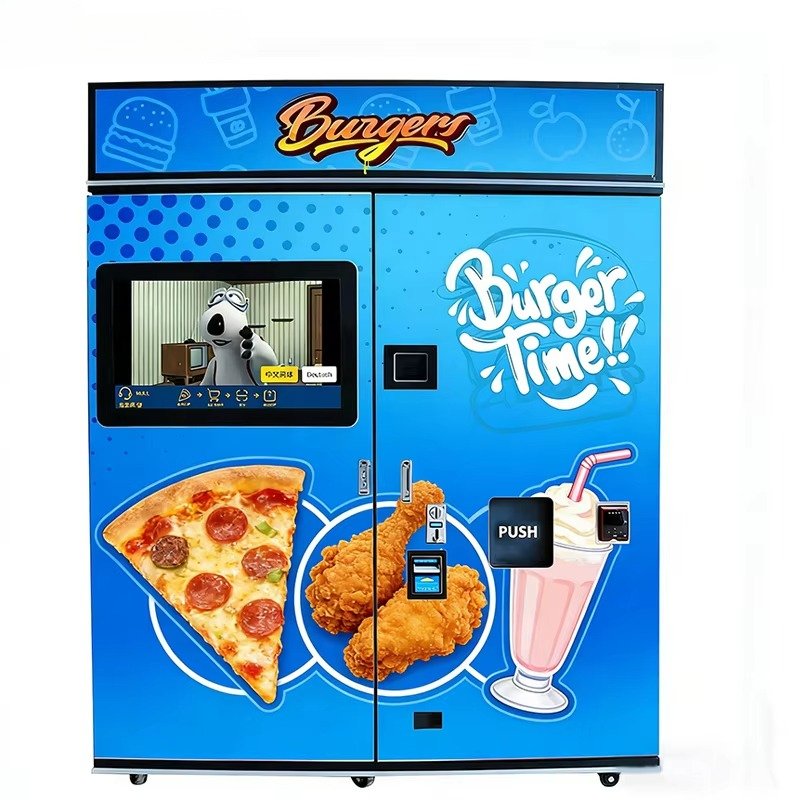24시간 완전 자동 터치스크린 피자 자판기 상업 사업  - Commercial Vending Machine 리뷰 및 가격