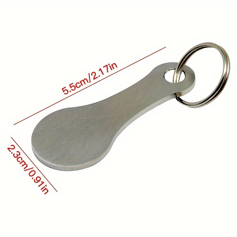 2개/5개, 쇼핑 카드 코인 스테인리스 스틸 키체인 슈 - Token Coin Mechanism 리뷰 및 가격