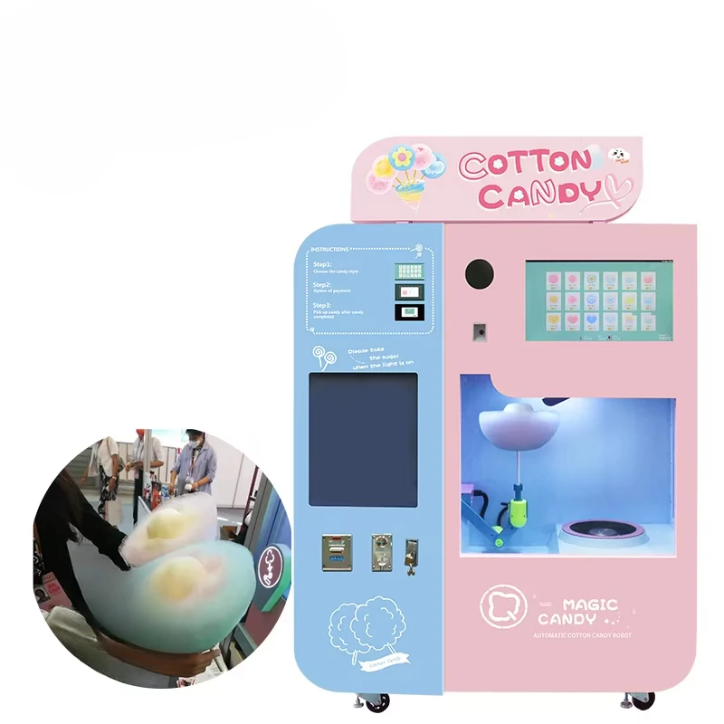 맞춤형 솜사탕 자동판매기 최신형 완전 자동 핑크&블루  - Commercial Vending Machine 리뷰 및 가격