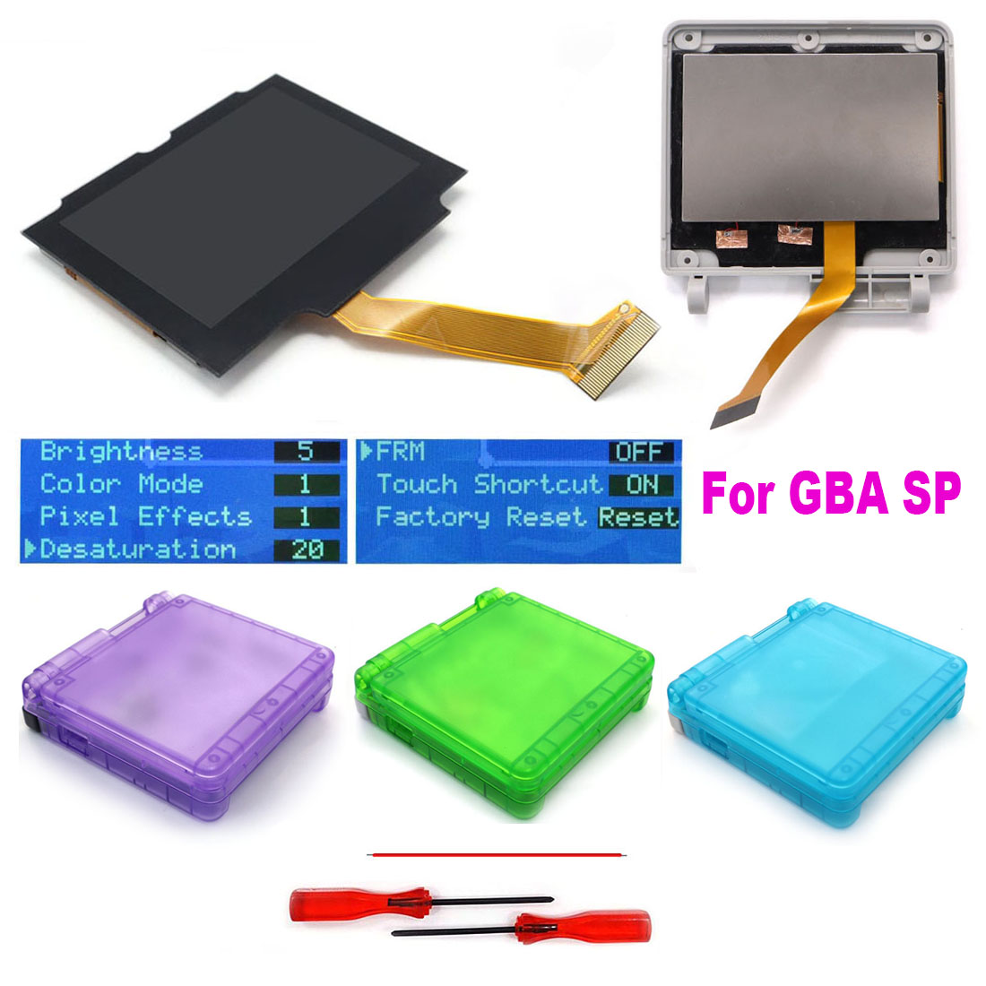 HISPEEDIDO GBA SP IPS V5 스크린 쉘 - Lcd Screen Arcade 리뷰 및 가격
